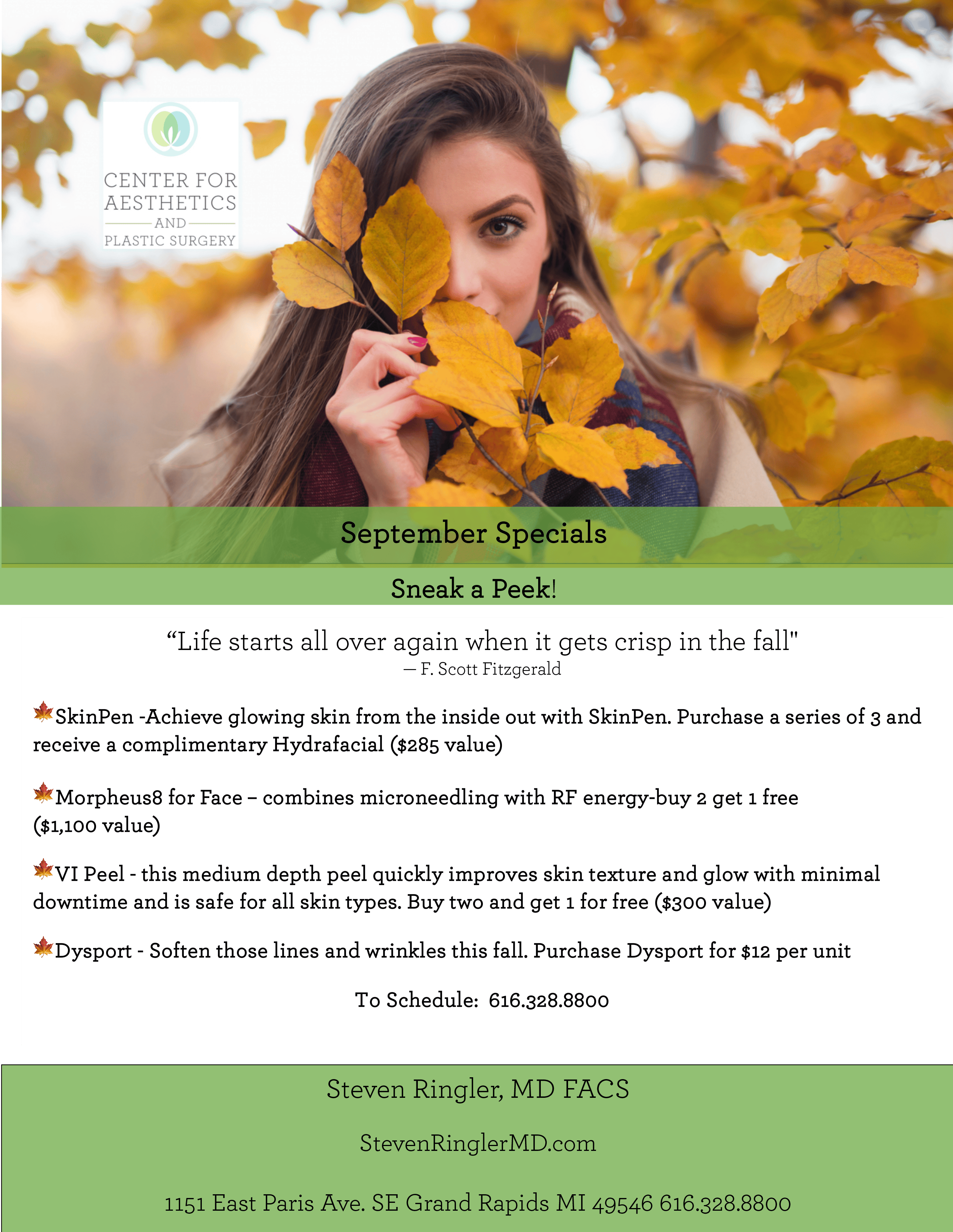 Specials on Plastic Surgery in Grand Rapids
